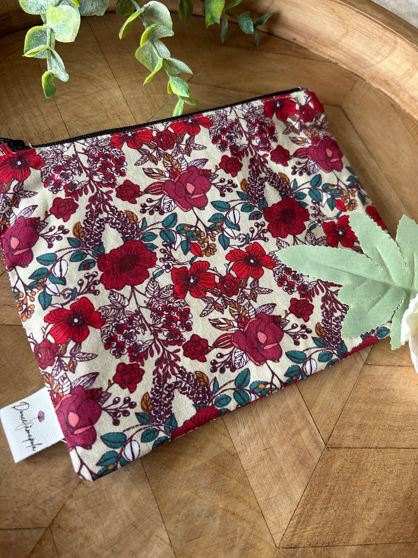 Pochette zip taille M « Claudette »