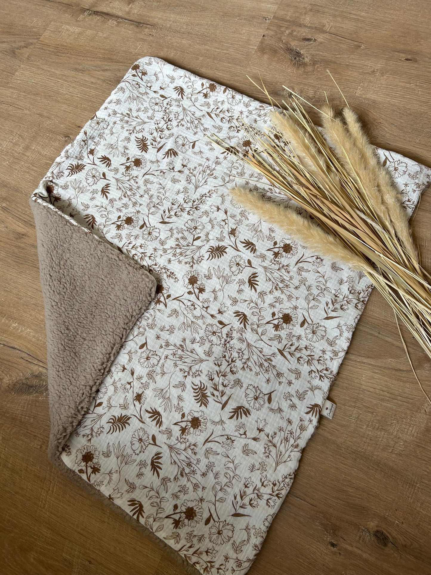 Douce couverture de naissance louna- 70x60 cm
