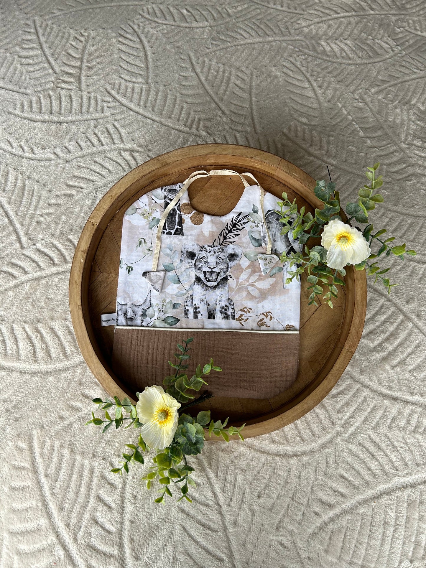 Bavoir taille M « lionceau» avec choix de couleur