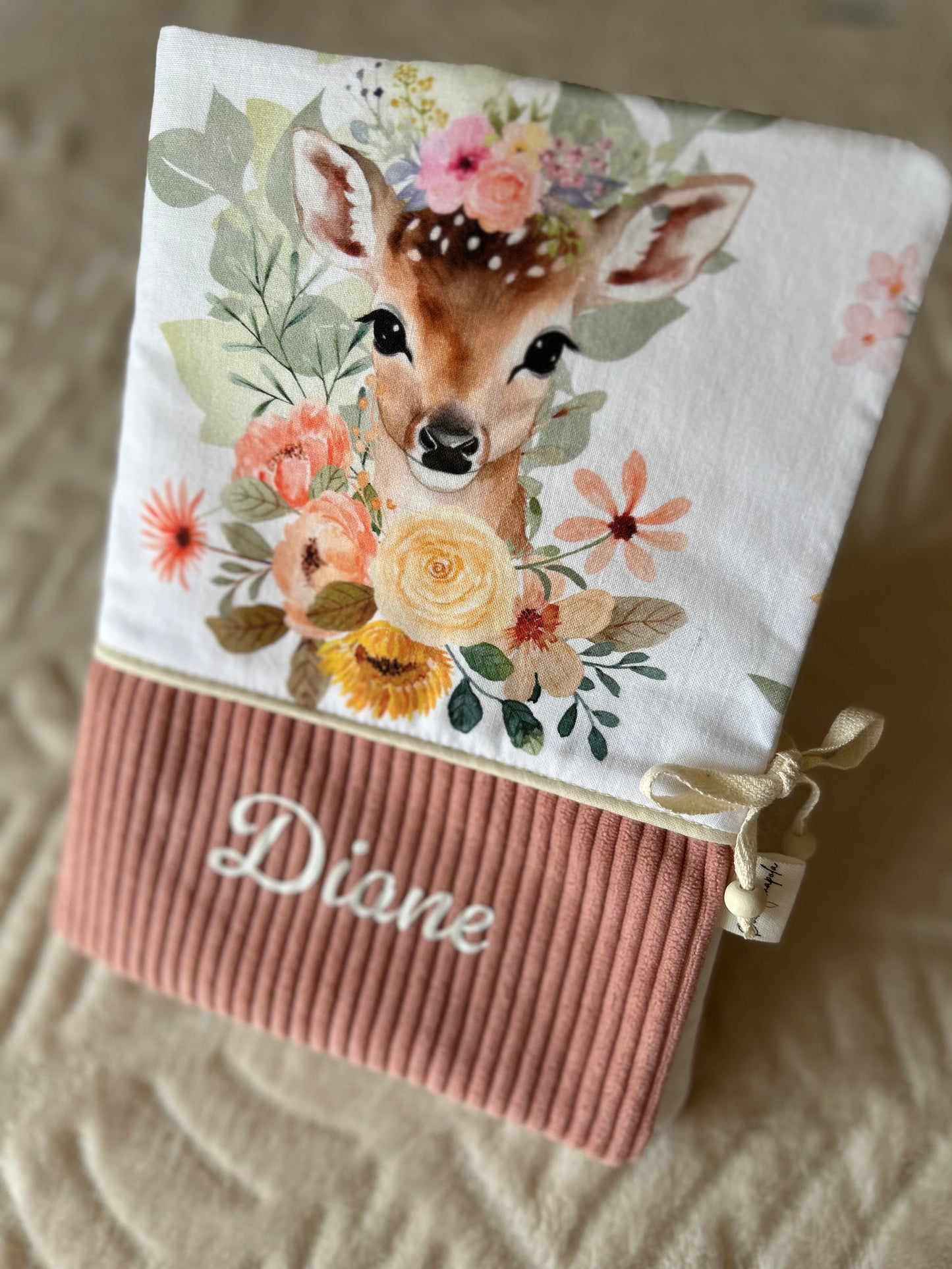 Protège carnet de santé « biche »