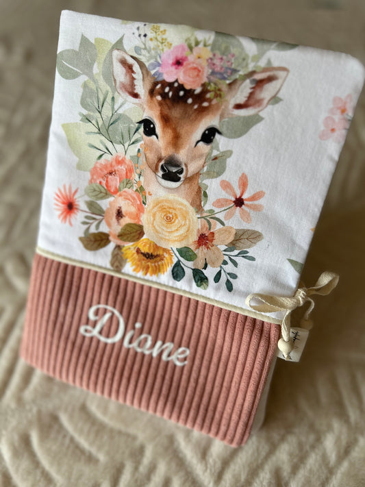 Protège carnet de santé « biche »