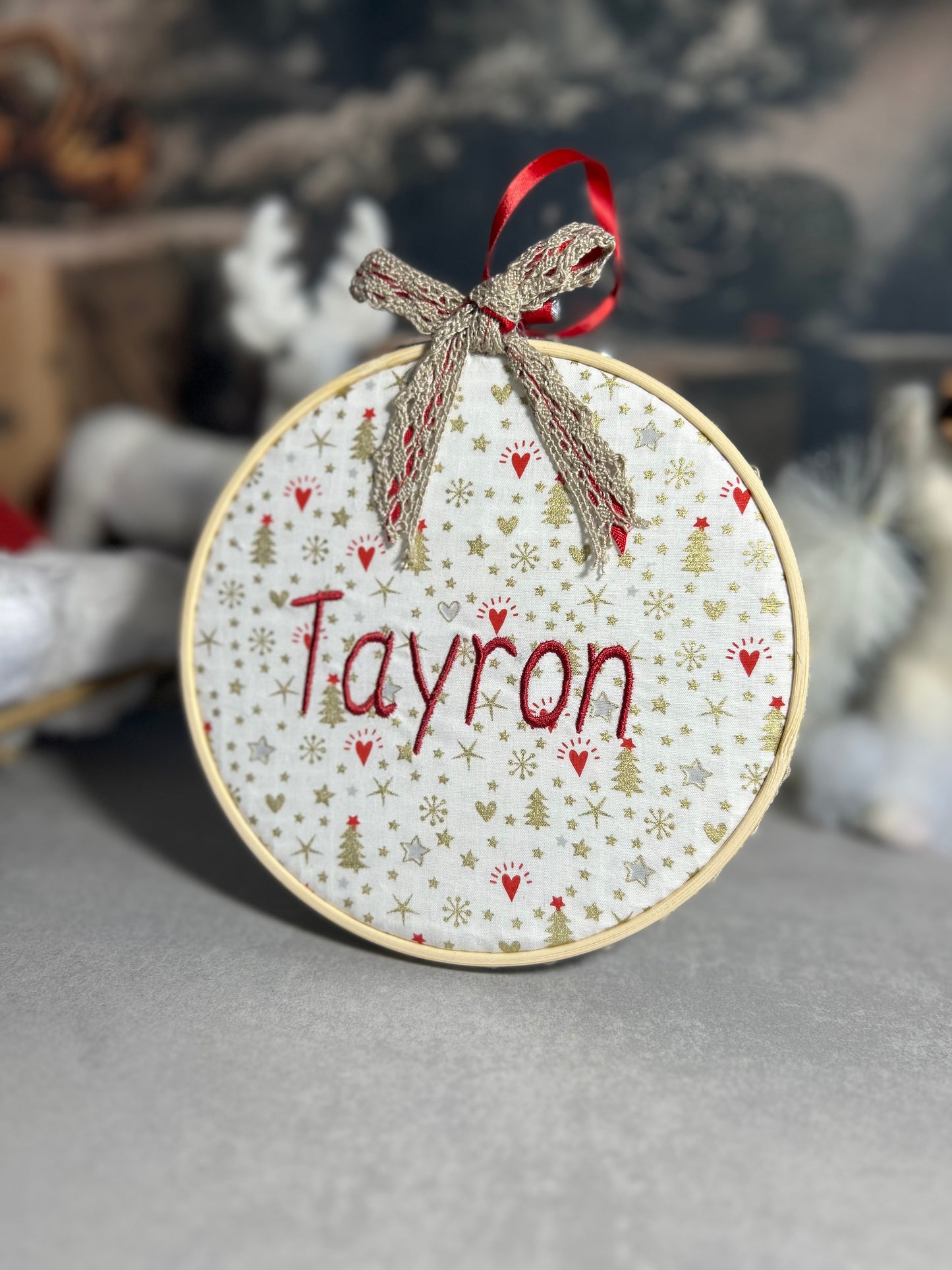 Tambourin de Noël personnalisé