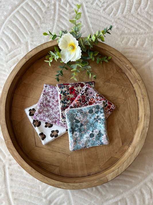 Lingettes démaquillantes lavables « mixte 1 »– Lot de 5