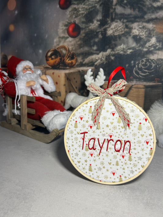 Tambourin de Noël personnalisé